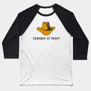 Cowboy At Heart Baseball T-Shirt